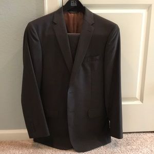 Jos A. Bank Slim Fit 2 Piece Brown Suit